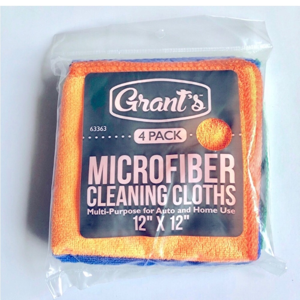 3/$15 NEW Microfiber Towels Cleaning Cloths 12”x 12”, SET OF 4, Different Colors